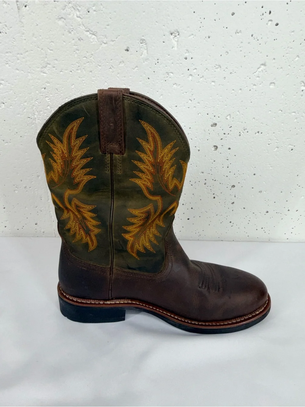 Ariat Men’s Size 11 D Sierra Brown Waterproof Western Pull On Boots